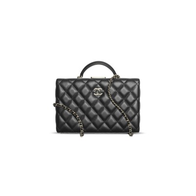 CHANEL MASTER 24K LAMBSKIN QUILTED BOX BAG AS5168 (22*15*7.5cm)